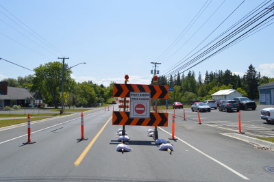 Belle-Baie : la route 134 &agrave; Beresford est maintenant ferm&eacute;e &agrave; toute circulation