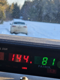 Excès de vitesse : un véhicule intercepté